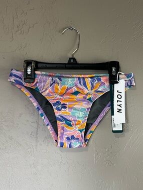 Jolyn Clothing Purple Multi Floral Bikini Bottoms